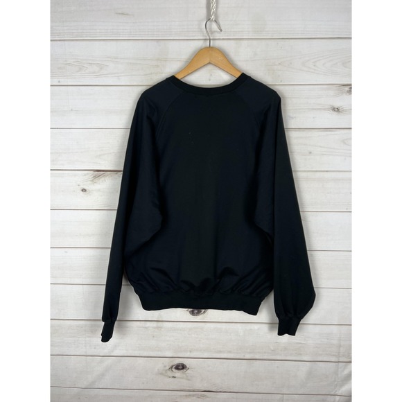 Robert Bruce Sweater Mens Large Black Argyle Supima Cotton Pullover Preppy USA - Picture 2 of 7